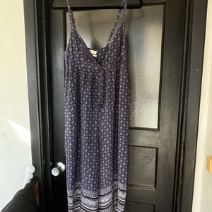 Urban Outfitters Blue Sleeveless Maxi Jumpsuit